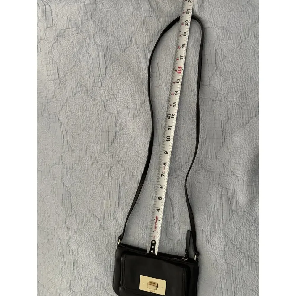 Kate Spade New York Women's Black Gold Latch‎ Crossbody Bag